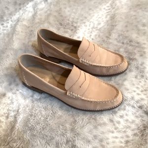 Pale pink Sperry loafer